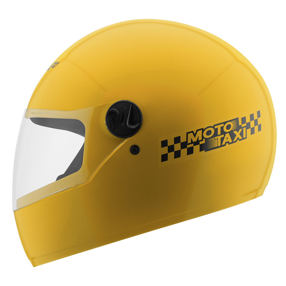 Capacete fechado Sport Moto Moto Táxi amarelo Pro Tork