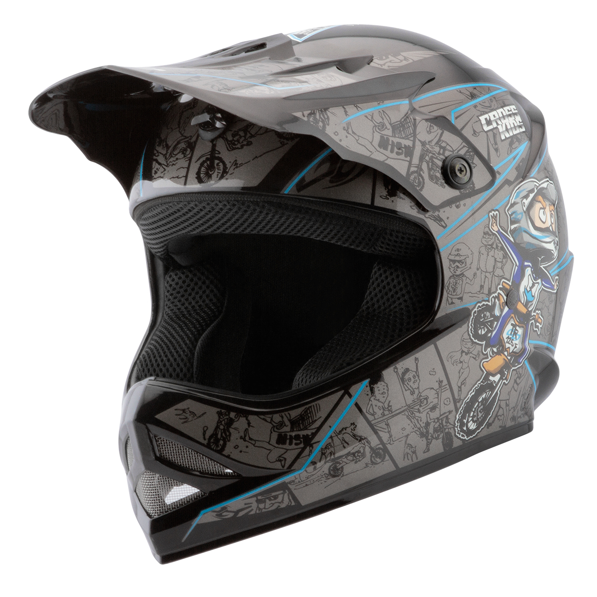 Capacete Motocross Infantil Pro Tork Cartoon Racing