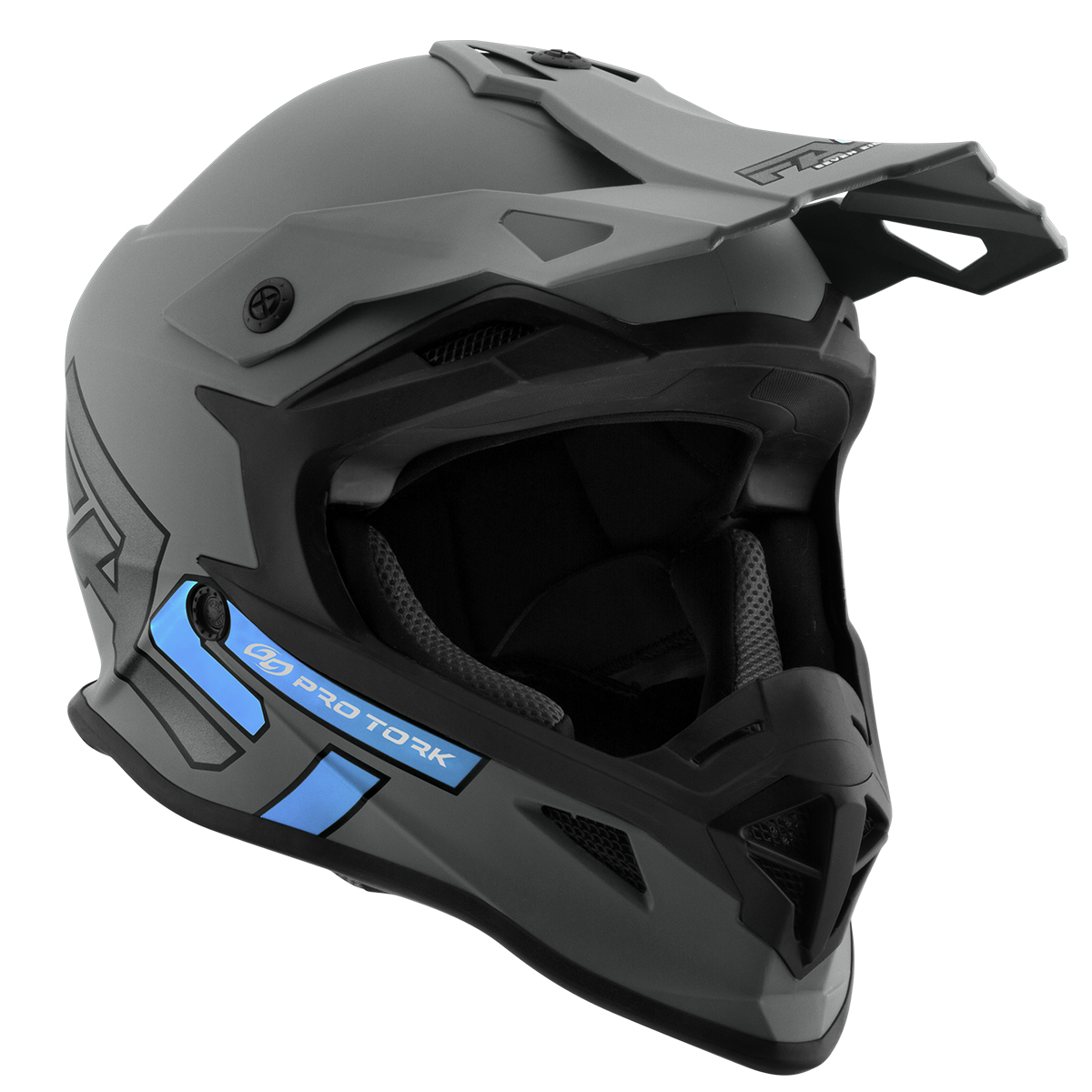 Capacete Motocross Pro Tork Fast 788 Grey Fosco