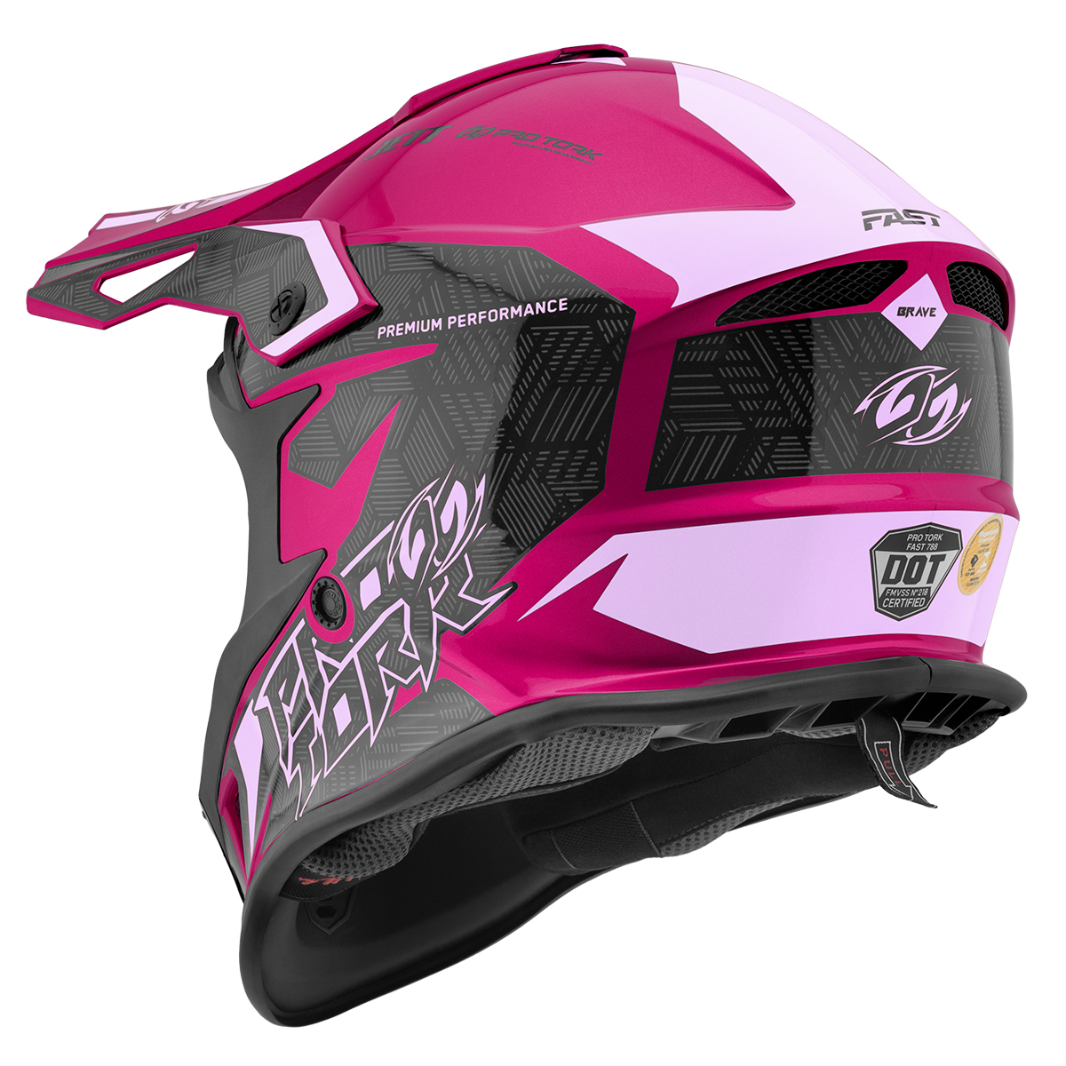 Capacete Off Road Motocross Trilha Enduro Velocross Pro Tork Fast