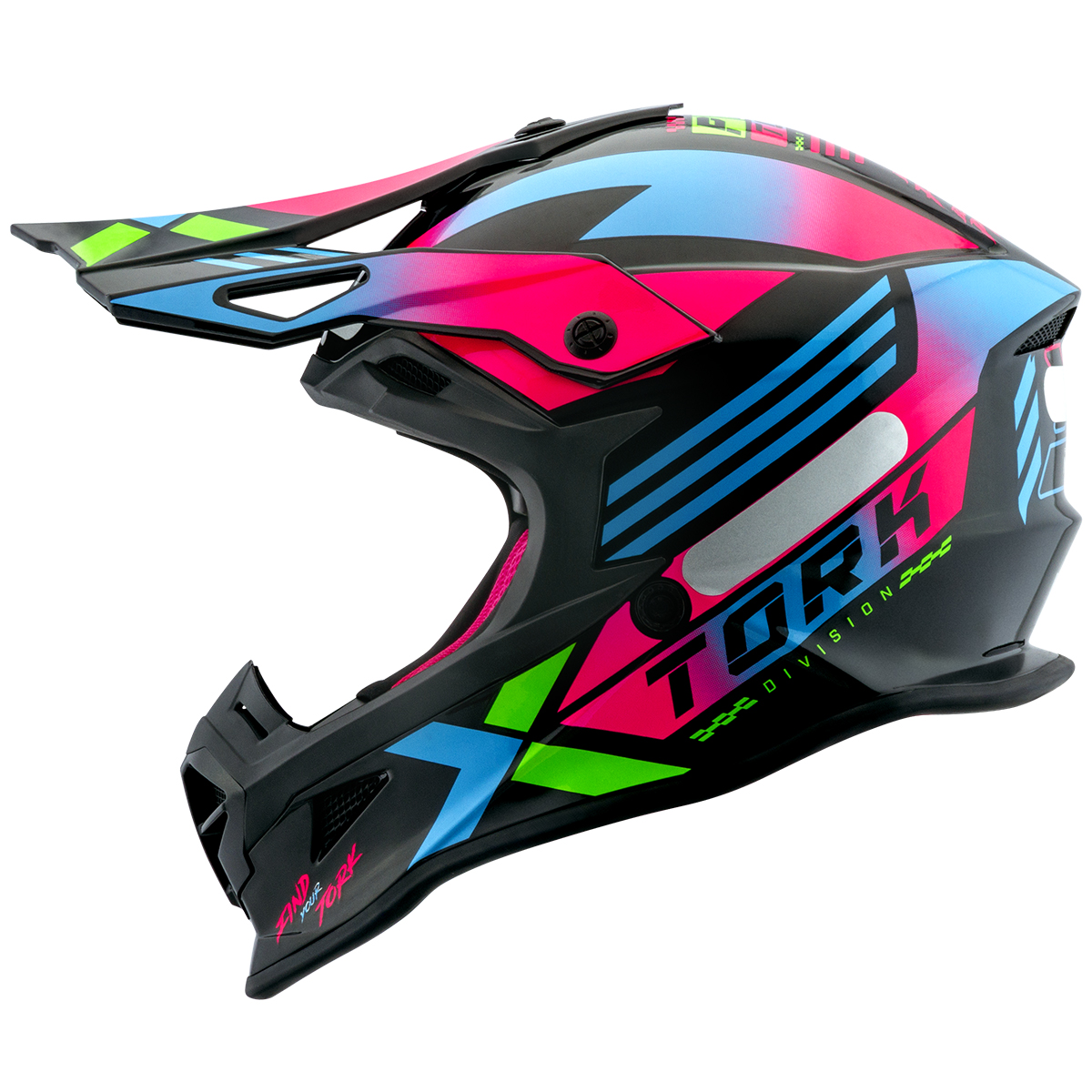 Capacete Off Road Motocross Piloto Pro Tork Fast Next Brilhante