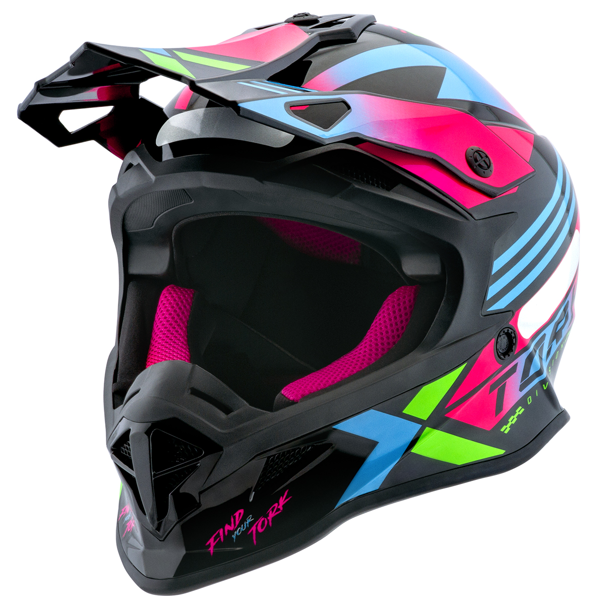 Capacete Motocross Pro Tork Fast Next Brilhante