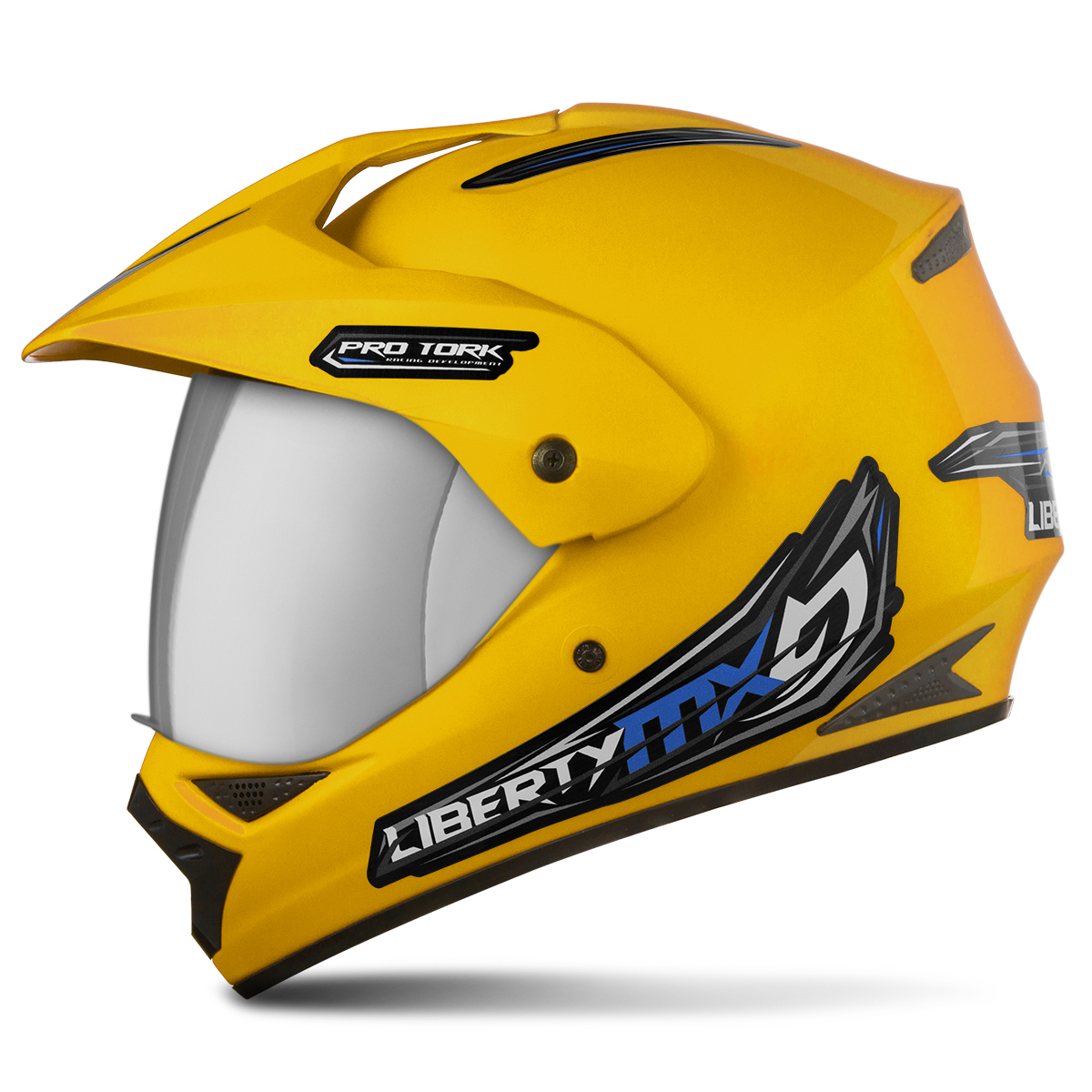 Capacete Motocross Trilha Enduro Off Road Fechado Pro Tork Liberty