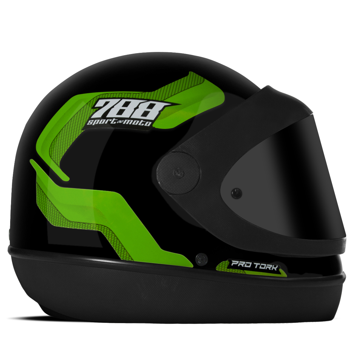 Capacete Fechado Pro Tork Sport Moto 788 Viseira Fumê