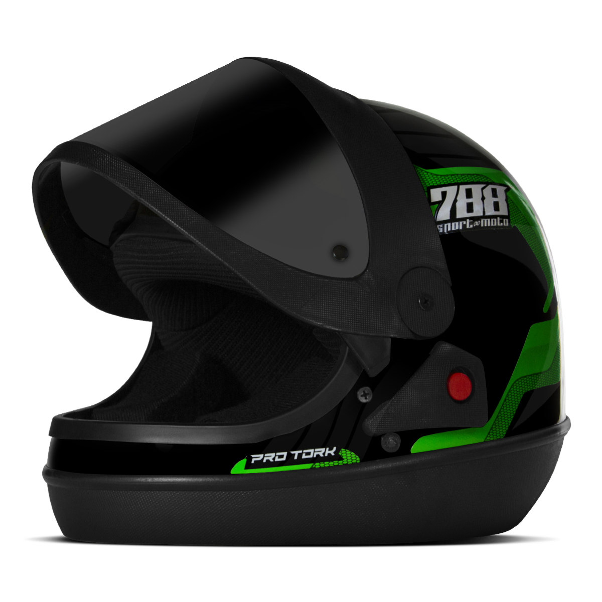 Capacete Fechado Pro Tork Sport Moto 788 Viseira Fumê