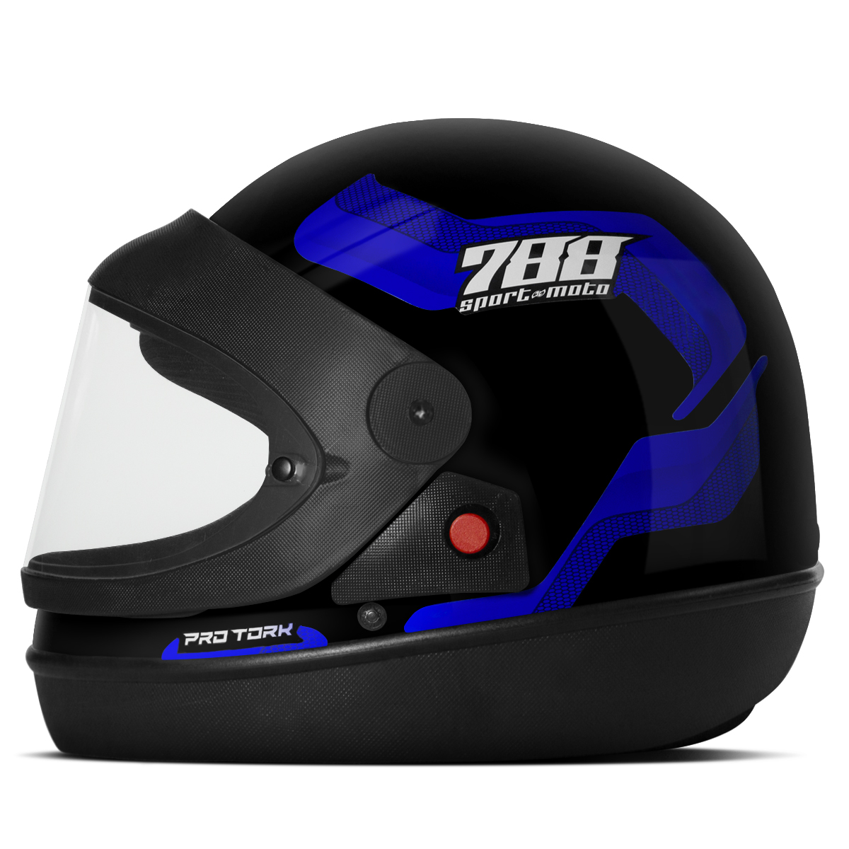 Capacete Fechado Pro Tork Sport Moto 788 | Casco ABS | Viseira