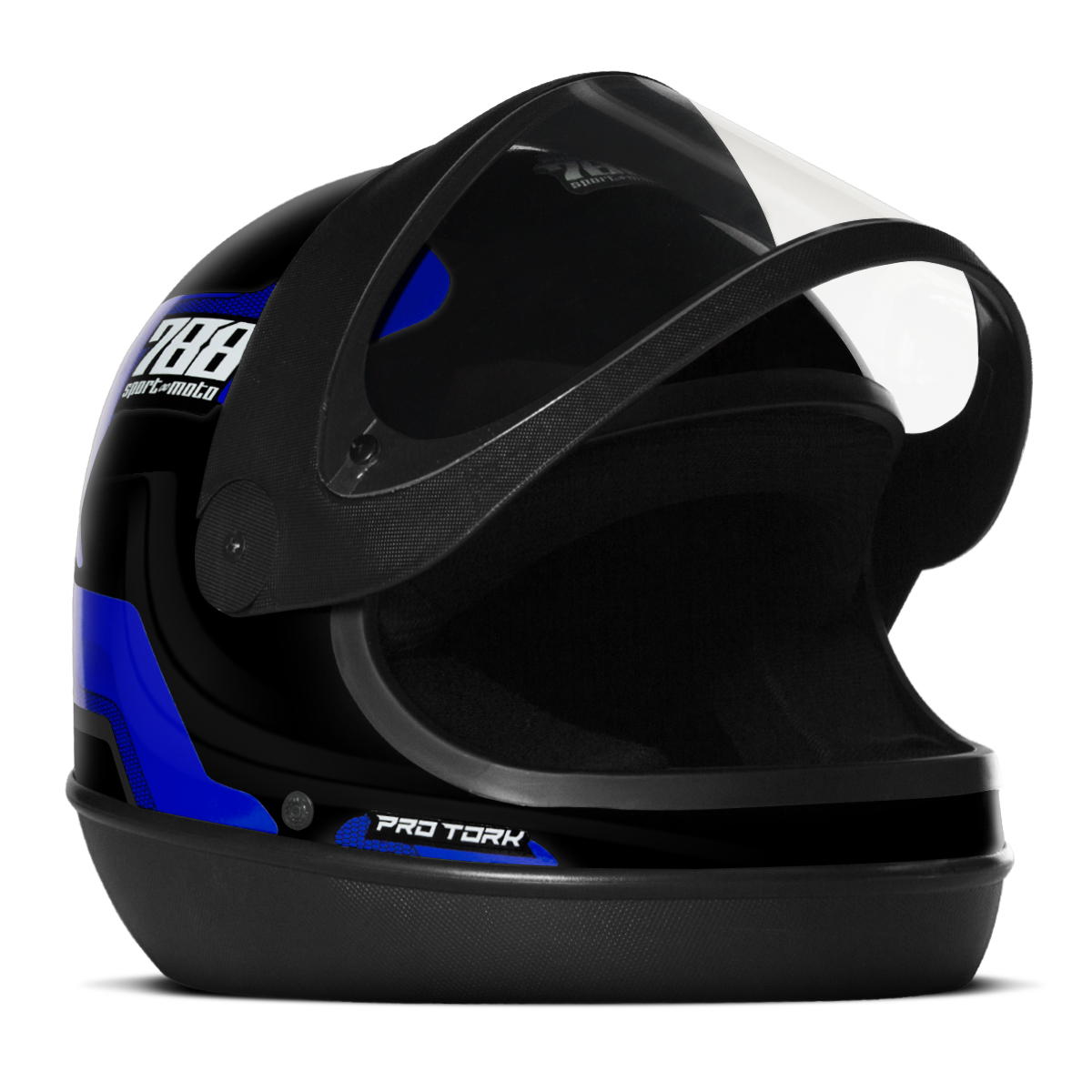 Capacete Fechado Pro Tork Sport Moto 788 | Casco ABS | Viseira