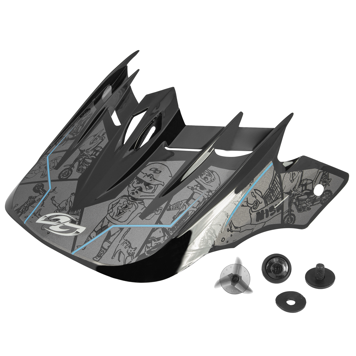 Pala Capacete Pro Tork Cross Kids Cartoon Racing