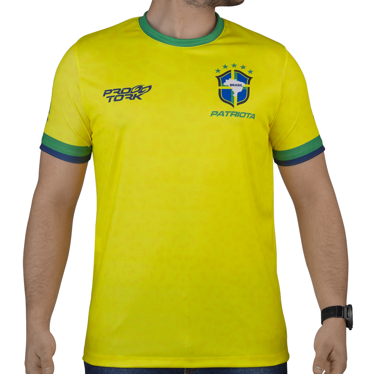 Camiseta Seleção Brasil Copa 2022 Masculina Adulto Pro Tork