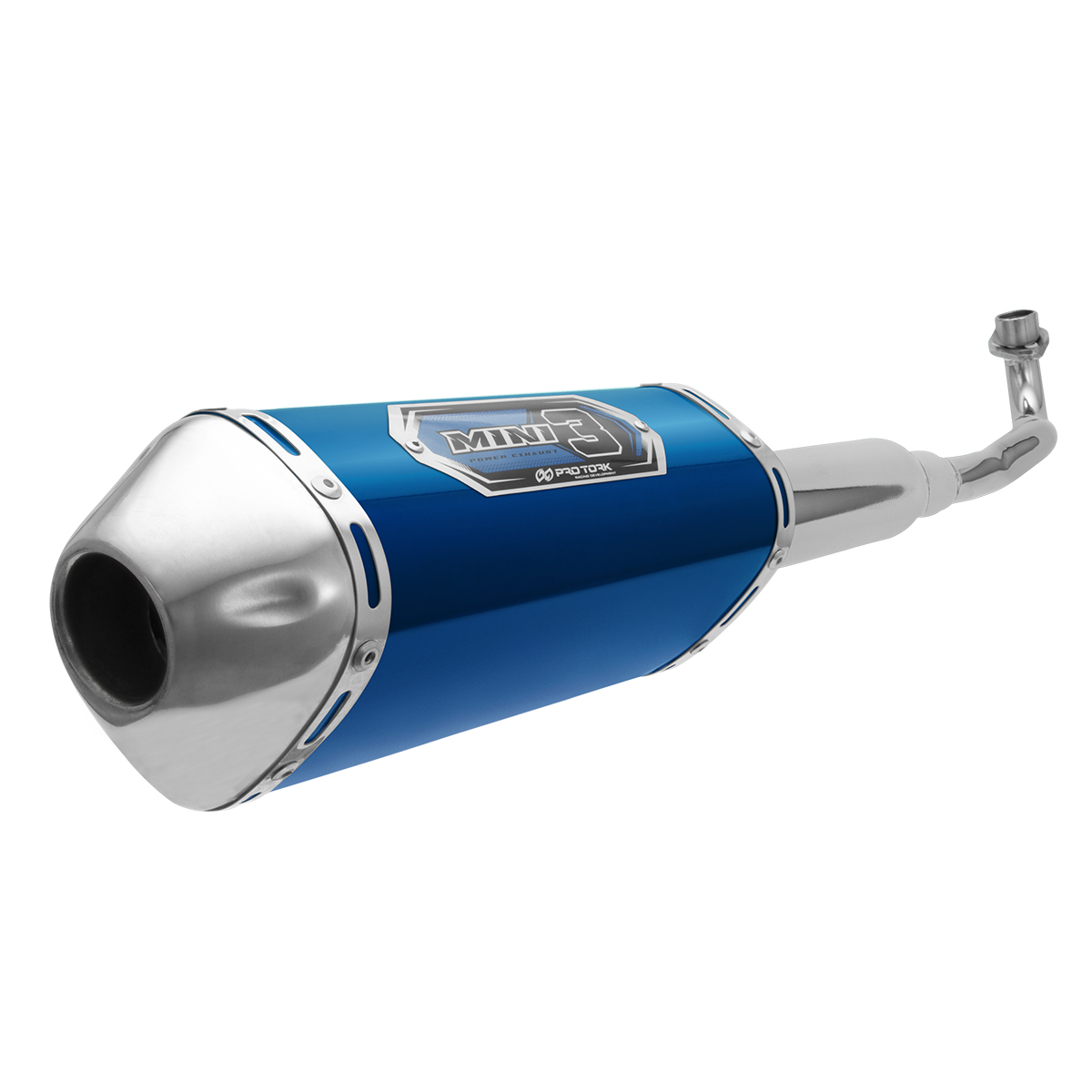 Escapamento Escape Pro Tork Mini 3 Curva Cromada Biz 125 2010 A 2020