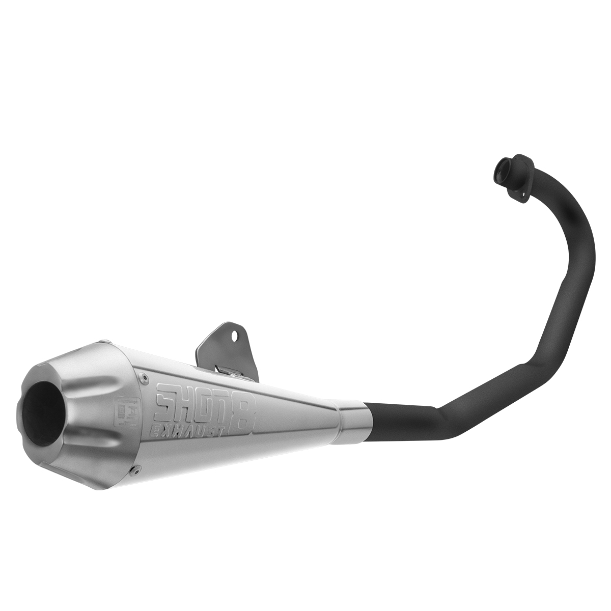 Escapamento Pro Tork Shot 8 Titan E Fan 150 2009 Esd Curva Preta
