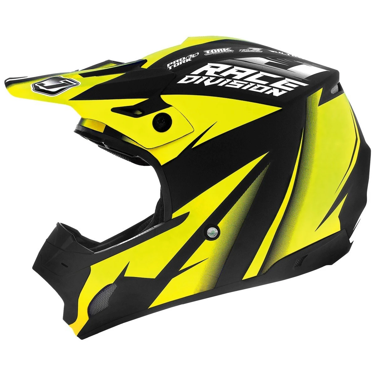 Capacete Motocross Infantil Jett Factory Edition Neon Kids - Vermelho