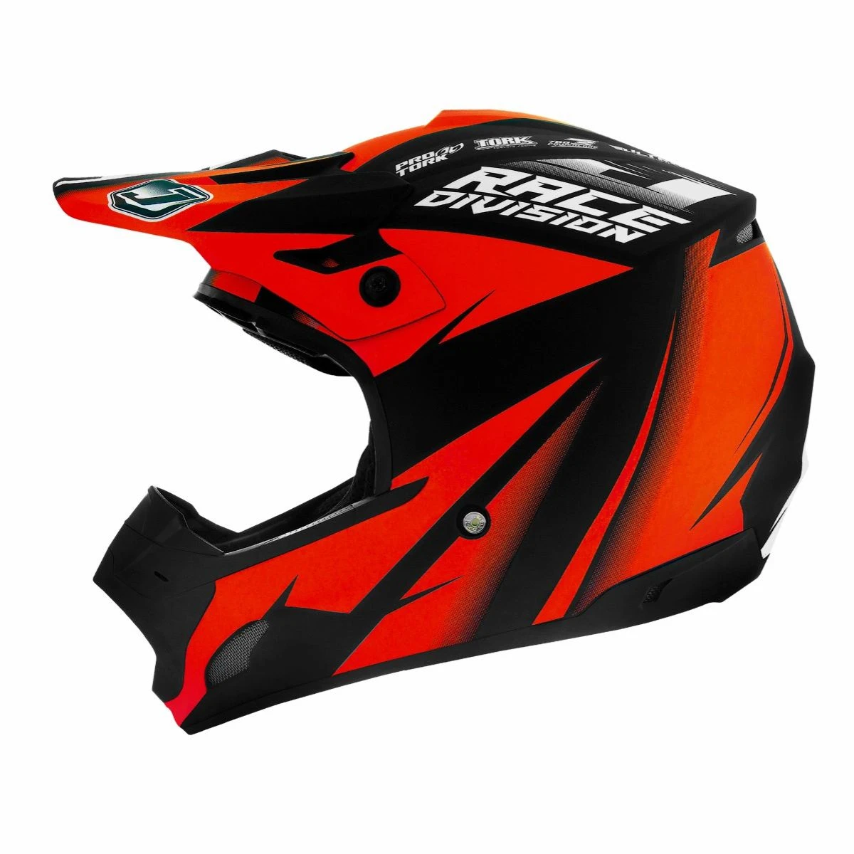 Capacete Motocross Infantil Jett Factory Edition Neon Kids - Vermelho
