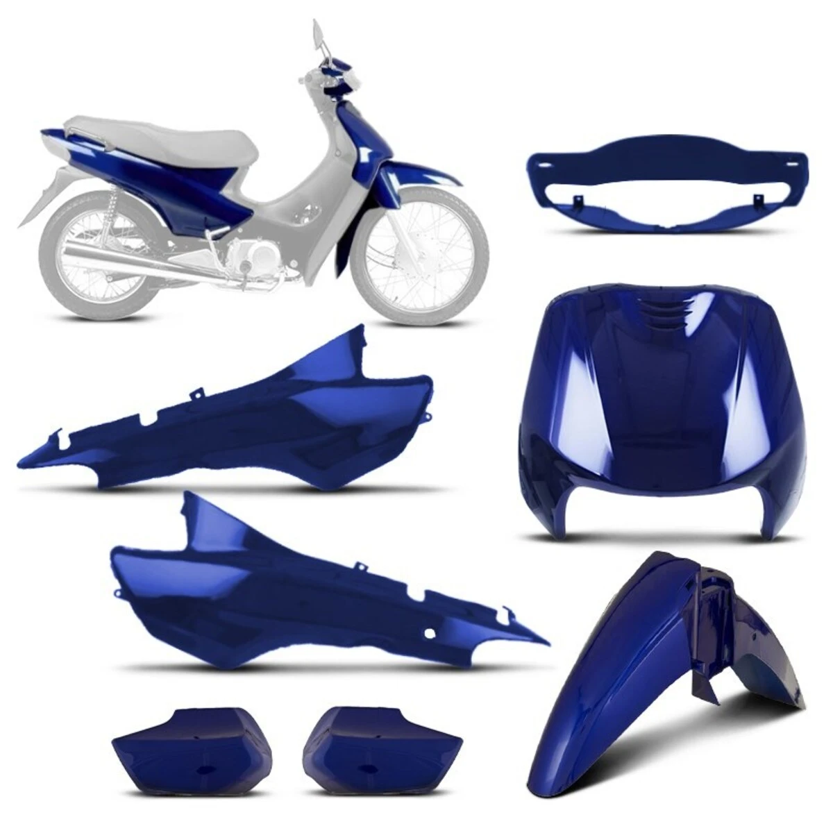 Kit Adesivo Moto De Trilha XR 200 - Azul e Vermelho