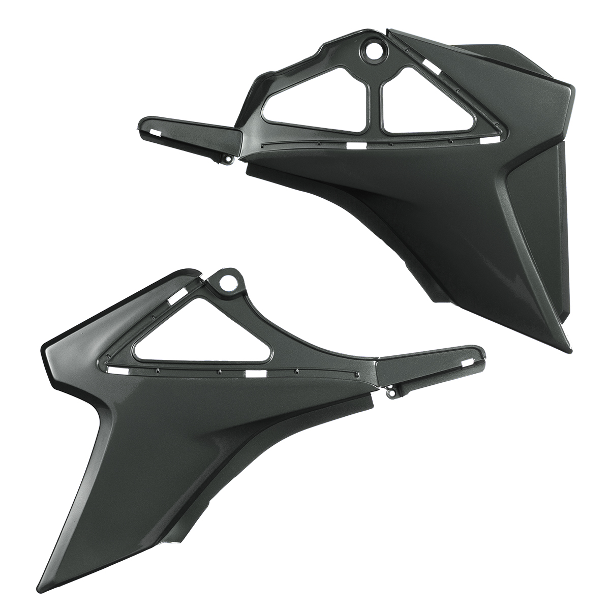 Sub tampa Lateral Para NXR Bros 150 2009 A 2014 (par) Cromo Forte