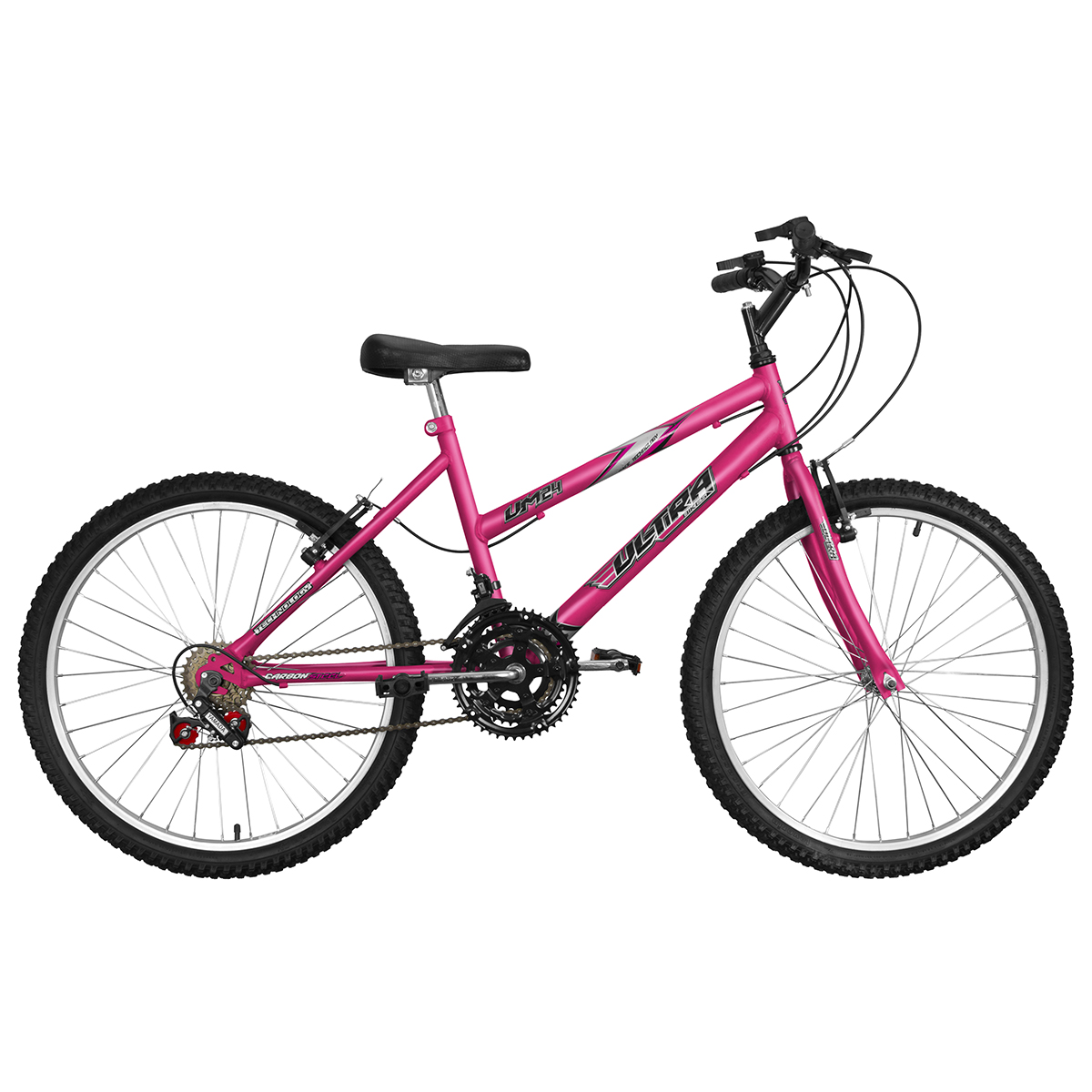 Bicicleta Aro 24 Ultra Bikes Feminina Solid 18 Marchas