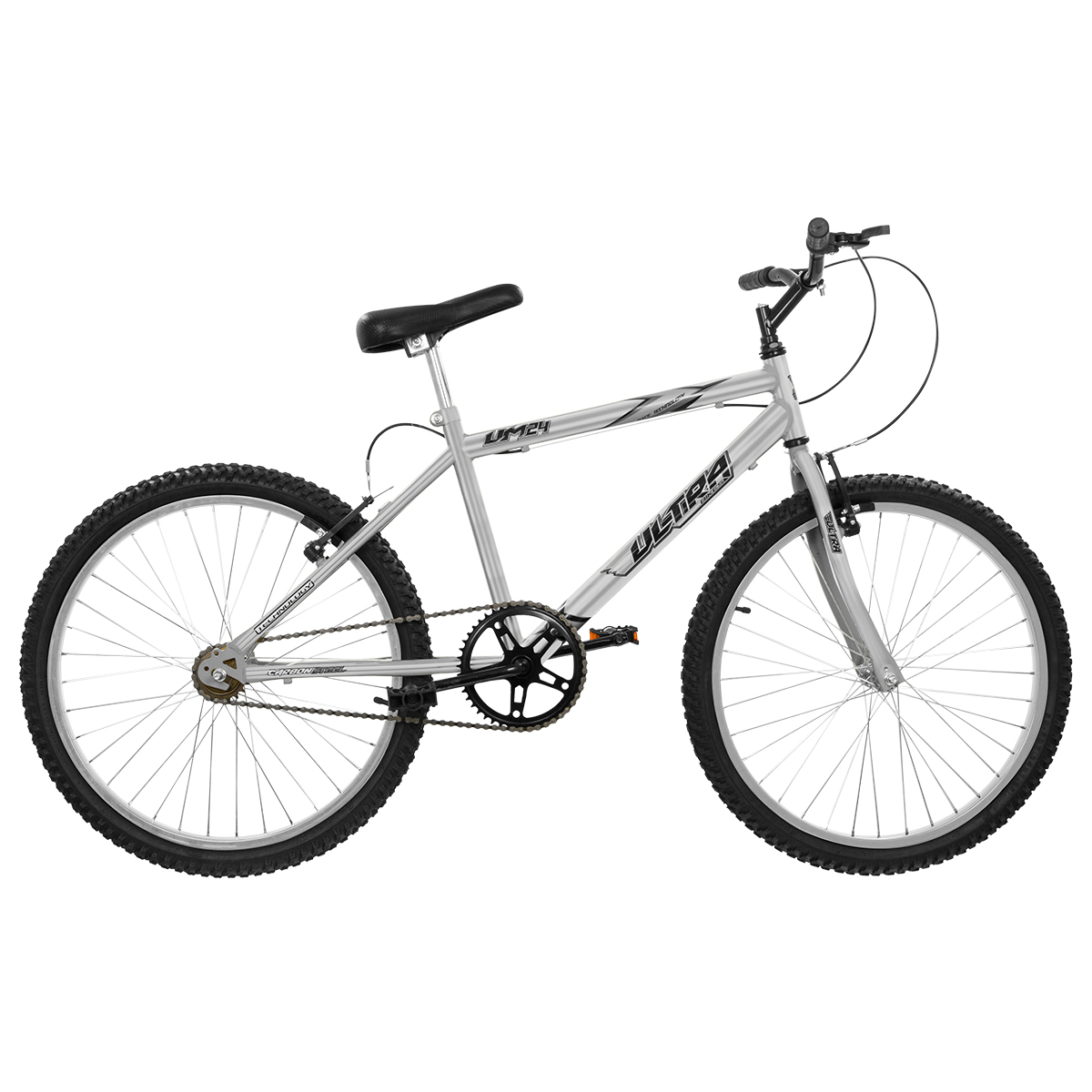 Bicicleta Aro 24 Ultra Bikes Masculina Chrome Line [sem Marchas]